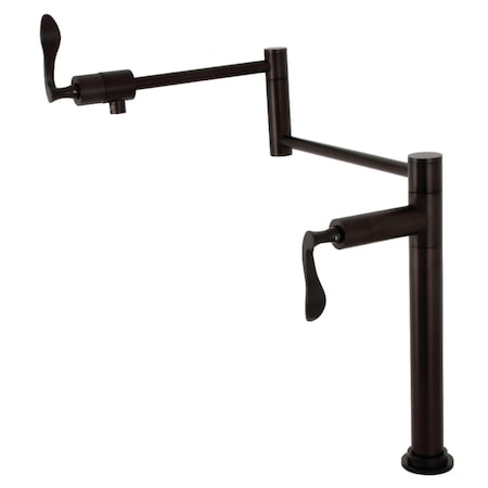 Kingston Brass Deck Mount Pot Filler, Oil Rubbed Bronze KS4705CFL